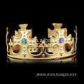 Plastic king crown princess tiara synthetic stone pageant crown promotion nice gift FC90026